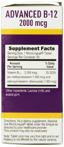 Foto 3 pulgar | Suplemento Superior Source No Shot Advanced B12, 2000 Mcg, 60 Unidades - Venta Internacional.