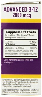 Foto 2 | Suplemento Superior Source No Shot Advanced B12, 2000 Mcg, 60 Unidades - Venta Internacional.