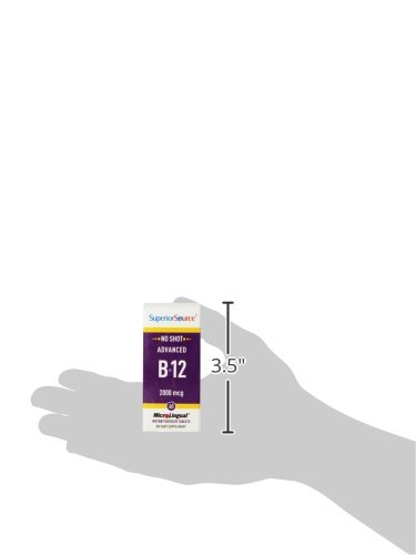 Foto 6 pulgar | Suplemento Superior Source No Shot Advanced B12, 2000 Mcg, 60 Unidades - Venta Internacional.