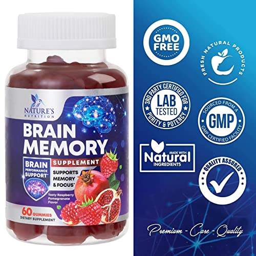 Foto 5 pulgar | Suplemento: Gomitas, Nature's Nutrition, Apoyo A La Memoria Cerebral - Venta Internacional.