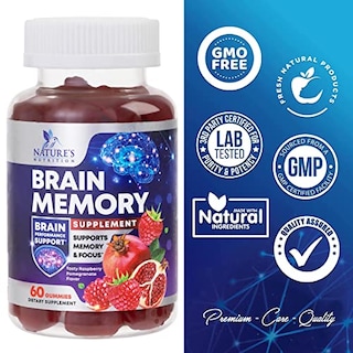 Foto 4 | Suplemento: Gomitas, Nature's Nutrition, Apoyo A La Memoria Cerebral - Venta Internacional.
