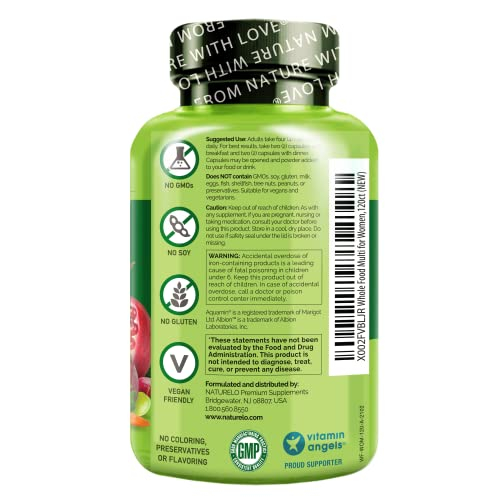 Foto 3 pulgar | Multivitamínico Naturelo Whole Food Para Mujeres 120 Cápsulas - Venta Internacional.