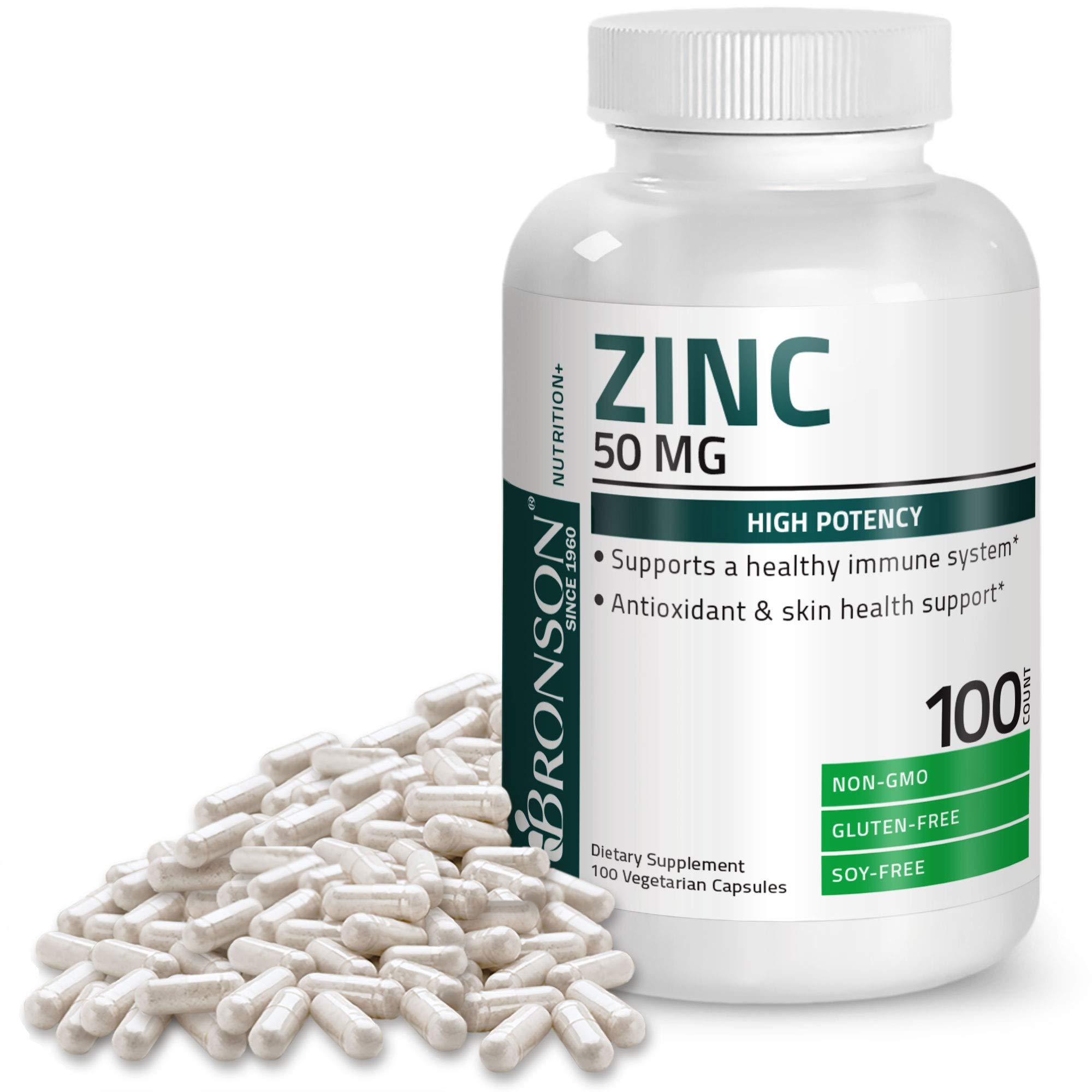 Foto 2 pulgar | Suplemento Bronson Zinc Complex De 50 Mg (óxido De Zinc Al 50%) Y Zinc  - Venta Internacional.
