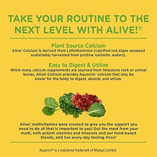 Foto 4 | ¡complementa Nature's Way Alive! Calcium Bone Support, 120 Tabletas - Venta Internacional.