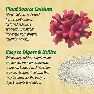 Foto 7 | ¡complementa Nature's Way Alive! Calcium Bone Support, 120 Tabletas - Venta Internacional.