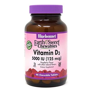 Foto 1 | Tabletas Masticables De Vitamina D3 Bluebonnet 5000 Ui, 90 Unidades - Venta Internacional.