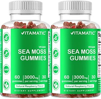 Foto 1 | Suplemento Vitamático De Gomitas Irlandesas De Musgo Marino, 3000 Mg, 60% Veganas - Venta Internacional.