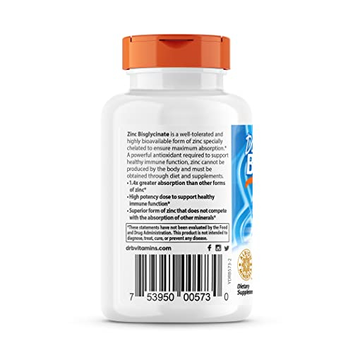 Foto 4 pulgar | Supplement Doctor's Best Bisglicinato De Zinc 50 Mg 90 Comprimidos - Venta Internacional.