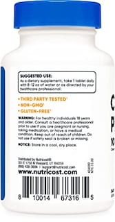 Foto 3 | Suplemento Nutricost De Picolinato De Cromo 1000 Mcg 240 Tabletas - Venta Internacional.