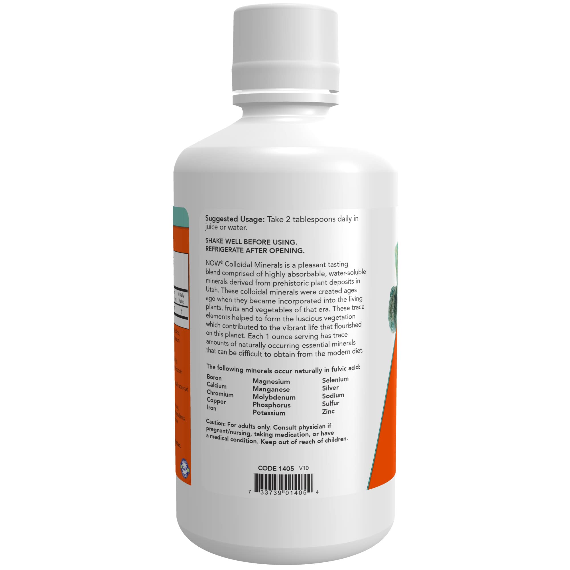 Foto 4 pulgar | Minerales Coloidales Líquidos Supplements Now Essential, 946 Ml - Venta Internacional.