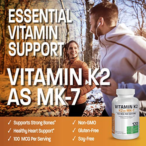 Foto 4 pulgar | Complemente La Vitamina K2 De Bronson En Forma De Menaquinona Mk-7 De 100 Mcg - Venta Internacional
