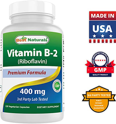 Foto 8 pulgar | Vitamina B2 (riboflavina), 400 Mg, 120 Cápsulas Vegetarianas Para Aliviar La Migraña - Venta Internacional.