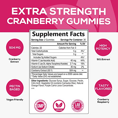 Foto 3 pulgar | Suplemento De Gomitas De Arándano Nature's Nutrition 504 Mg X60 - Venta Internacional.