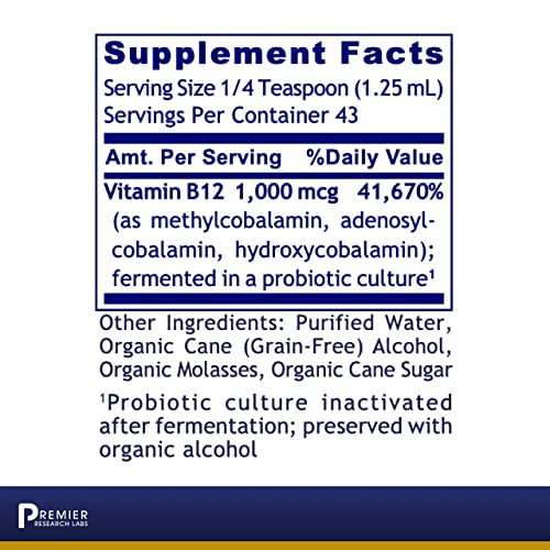 Foto 3 pulgar | Suplemento Premier Research Labs B12-nd De 60 Ml - Venta Internacional.