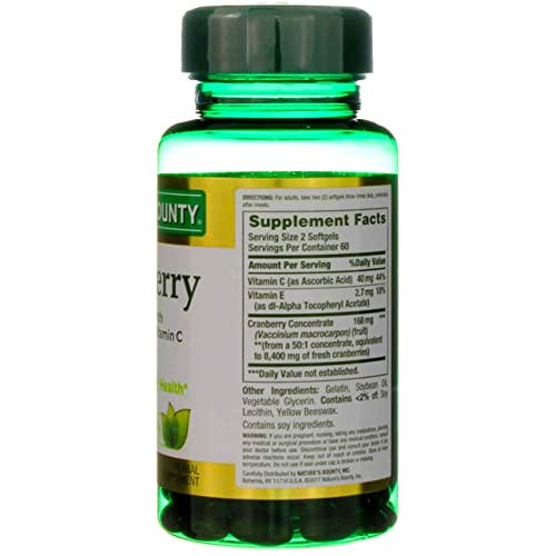 Foto 3 pulgar | Complementa 4200 Mg De Arándanos De Nature's Bounty Con Vitamina C - Venta Internacional.
