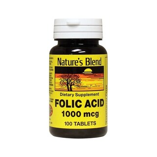 Foto 1 | Suplemento De Ácido Fólico Swanson Nature's Blend, 1000 Mcg, 100 Tabletas - Venta Internacional.