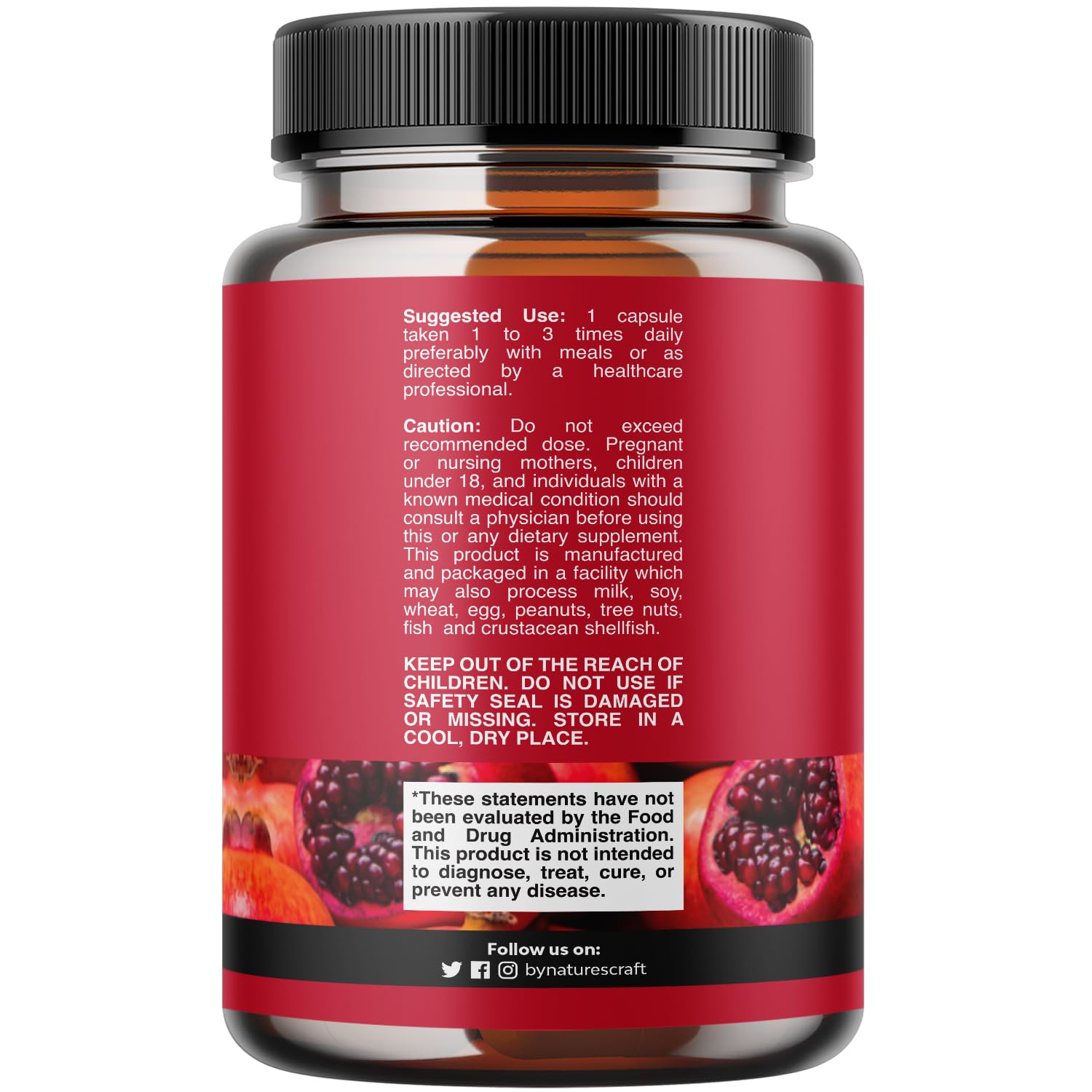 Foto 2 | Suplemento Antioxidante Avanzado De Natures Craft: Granada - Venta Internacional.
