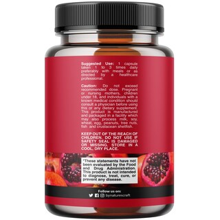 Foto 2 | Suplemento Antioxidante Avanzado De Natures Craft: Granada - Venta Internacional.