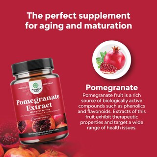 Foto 4 | Suplemento Antioxidante Avanzado De Natures Craft: Granada - Venta Internacional.