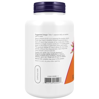 Foto 3 | Supplement Now Niacina (vitamina B-3) 500 Mg De Doble Concentración - Venta Internacional.