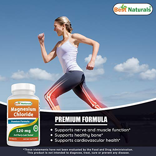 Foto 5 pulgar | Suplemento Best Naturals De Cloruro De Magnesio 520 Mg 120 Comprimidos - Venta Internacional.