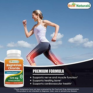 Foto 4 | Suplemento Best Naturals De Cloruro De Magnesio 520 Mg 120 Comprimidos - Venta Internacional.