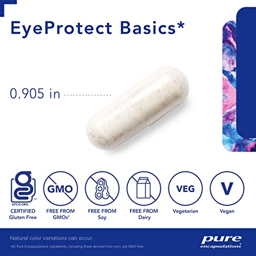 Foto 4 pulgar | Suplemento Pure Encapsulations Eyeprotect Basics 60 Cápsulas - Venta Internacional.