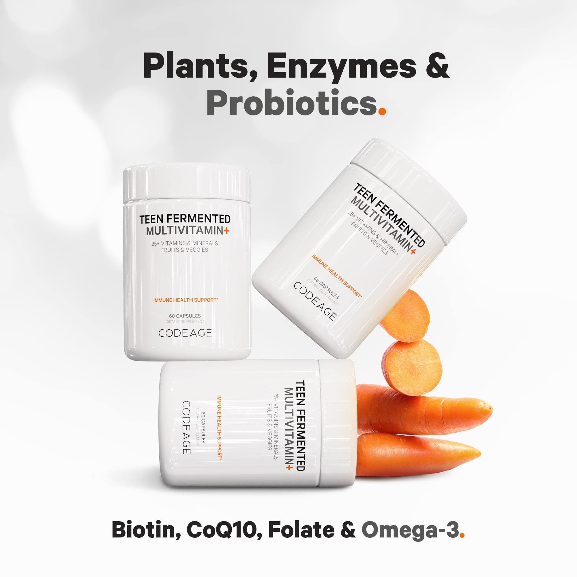 Foto 7 | Suplemento Multivitamínico Codeage Teen's Daily 60 Cápsulas - Venta Internacional.