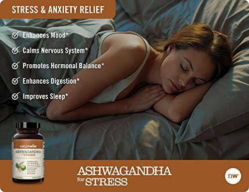 Foto 4 pulgar | Suplemento Naturewise Ashwagandha Para El Estrés Y La Ansiedad, 60 Unidades - Venta Internacional.