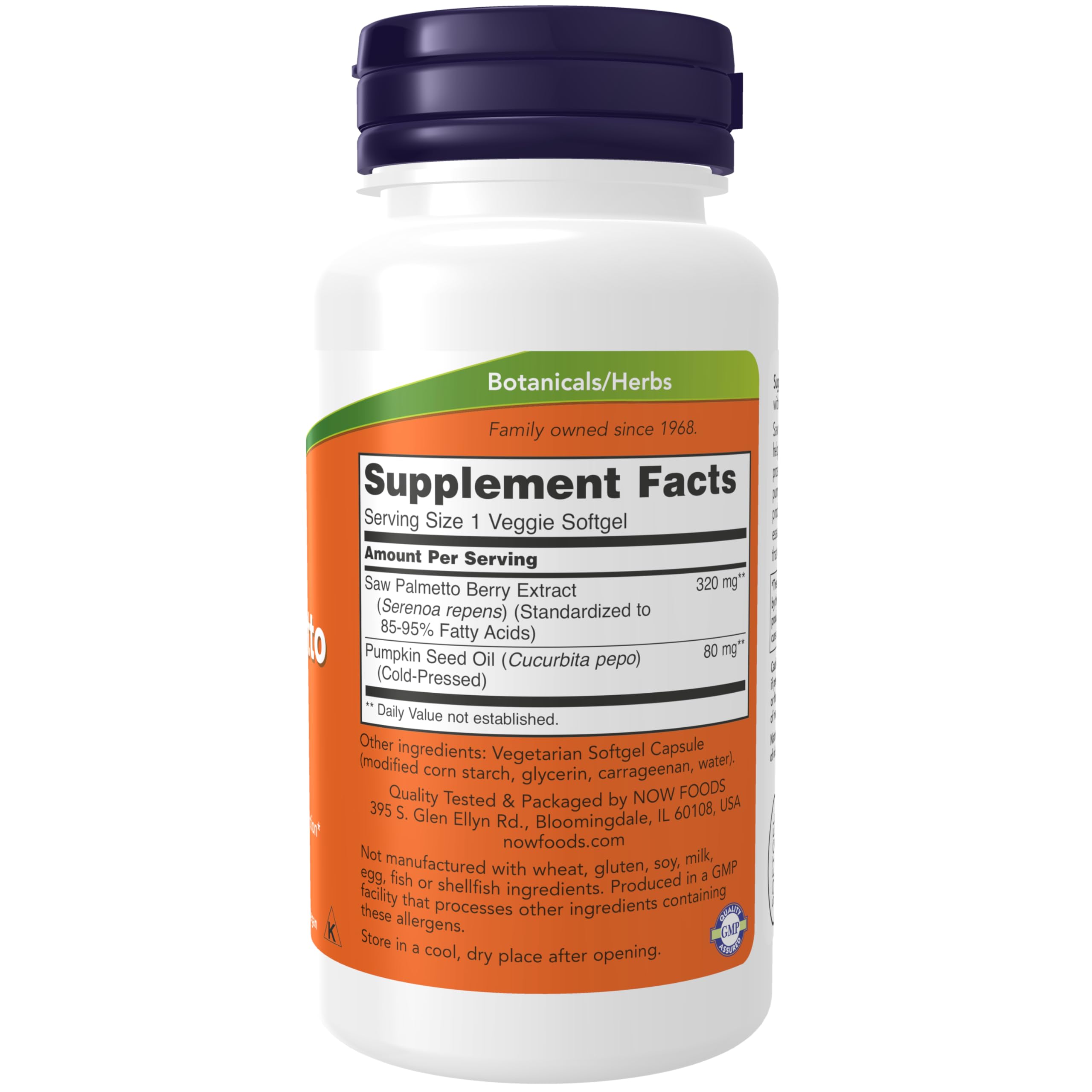 Foto 3 pulgar | Suplemento Now: Extracto De Palma Enana Americana 320 Mg Con Aceite De Semilla De Calabaza - Venta Internacional.