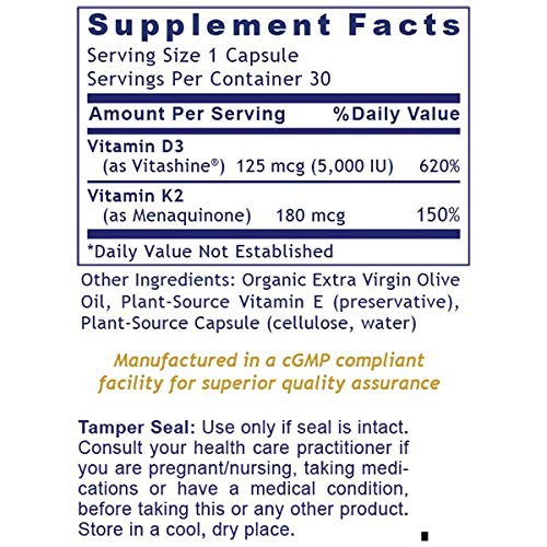 Foto 4 pulgar | Suplemento Premier Research Premier Vitamina D3+k2 30 Cápsulas - Venta Internacional.