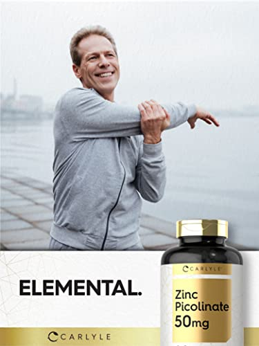 Foto 7 pulgar | Suplemento De Picolinato De Zinc Carlyle 50 Mg 400 Cápsulas - Venta Internacional.