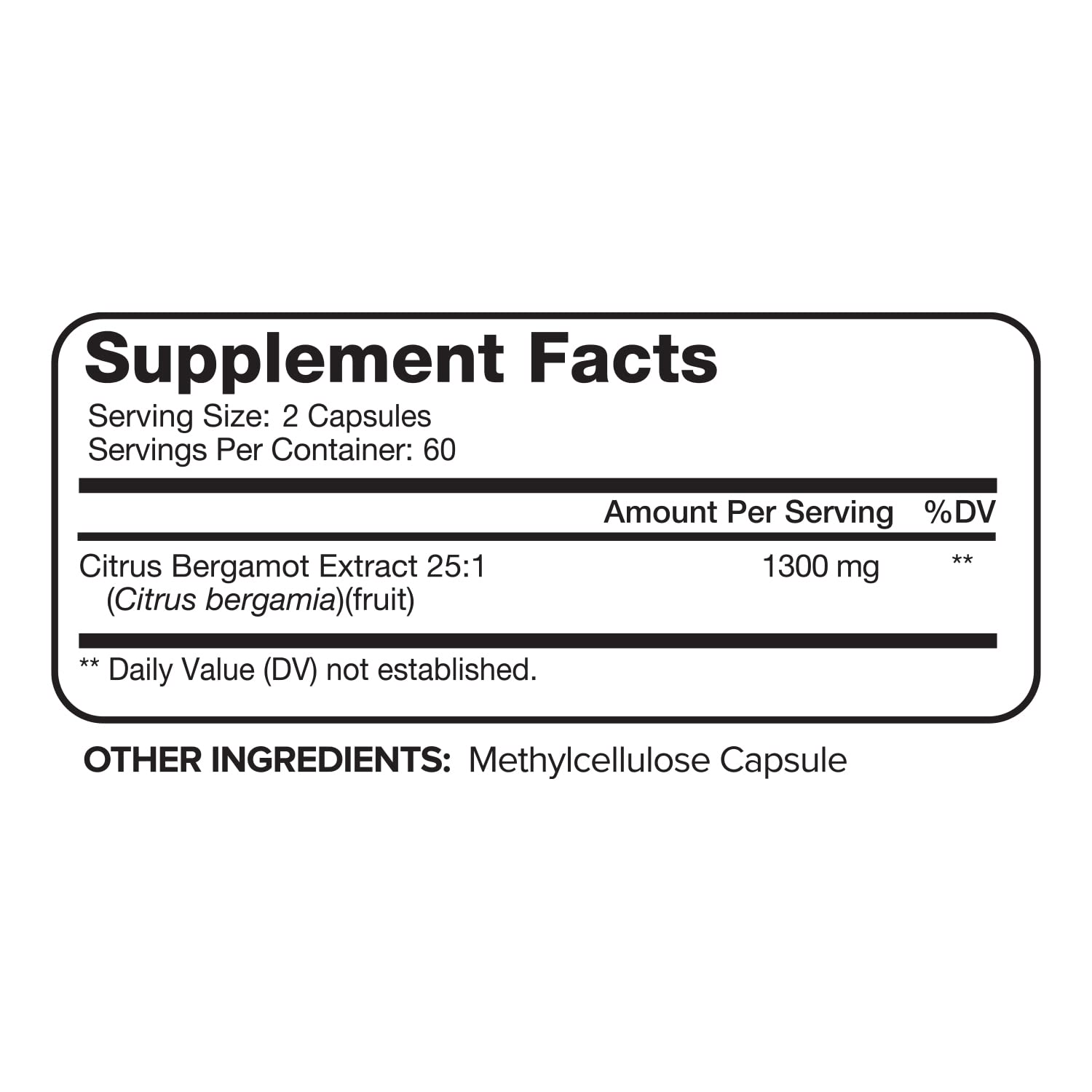 Foto 3 pulgar | Suplemento Nutrivein: Extracto De Bergamota Cítrica, 1300 Mg, Corazón - Venta Internacional.