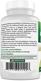 Foto 5 | Cápsulas De Ashwagandha Supplement Best Naturals, 500 Mg, 120 Unidades - Venta Internacional.