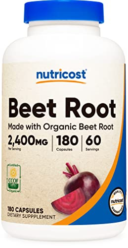 Foto 2 pulgar | Suplemento Nutricost De Raíz De Remolacha 2400 Mg 180 Cápsulas - Venta Internacional.