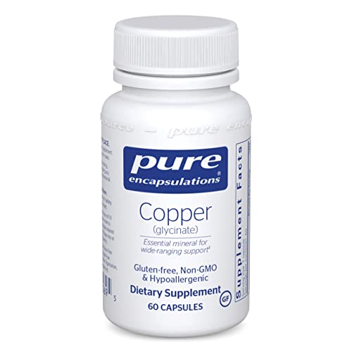 Foto 1 | Suplemento Pure Encapsulations Copper (glicinato) 60 Cápsulas - Venta Internacional.