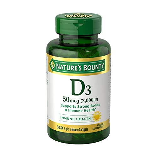 Foto 1 | Suplemento De Cápsulas Blandas De Vitamina D3 De 2000 Ui De Nature's Bounty - Venta Internacional.