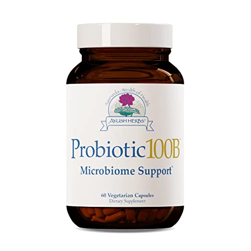 Suplemento Probiótico Ayush Herbs 100b 60 Cápsulas - Venta Internacional.