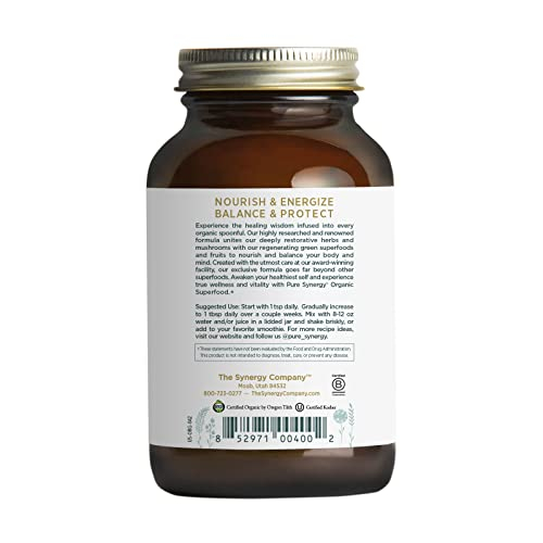 Foto 4 pulgar | Polvo Verde Superfood Pure Synergy, 370 Ml, Orgánico Y Vegano - Venta Internacional.