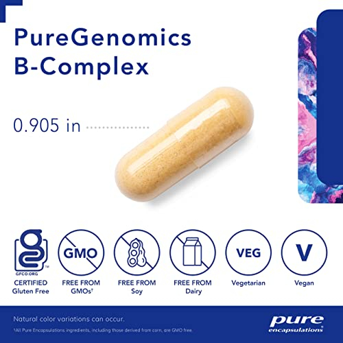 Foto 4 pulgar | Suplemento Pure Encapsulations Puregenomics B-complex 120 Ca - Venta Internacional.