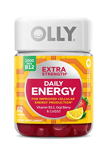 Energy Gummy Olly Extra Strength Para Uso Diario, Sin Cafeína, 100 Ml - Venta Internacional.