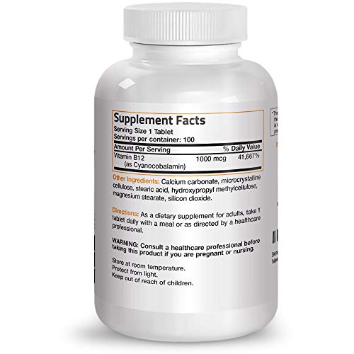 Foto 2 | Suplemento Bronson De Vitamina B12 De 1000 Mcg De Liberación Sostenida 100 - Venta Internacional.