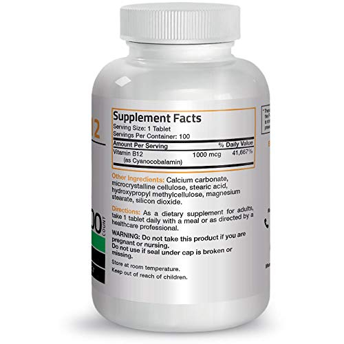 Foto 6 | Suplemento Bronson De Vitamina B12 De 1000 Mcg De Liberación Sostenida 100 - Venta Internacional.