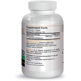 Foto 6 | Suplemento Bronson De Vitamina B12 De 1000 Mcg De Liberación Sostenida 100 - Venta Internacional.