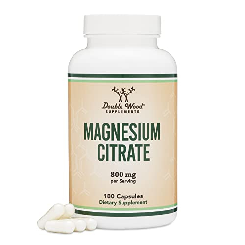 Foto 2 pulgar | Cápsulas De Citrato De Magnesio 400 Mg 180 Cápsulas Double Wood - Venta Internacional.