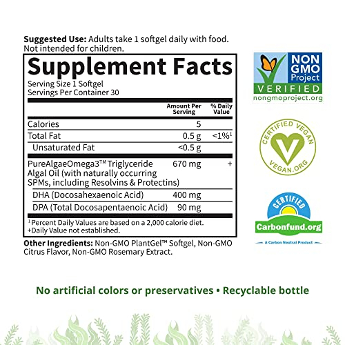 Foto 6 pulgar | Suplementos Garden Of Life Omega 3 Dha Vegano 400 Mg 30 Ml - Venta Internacional.