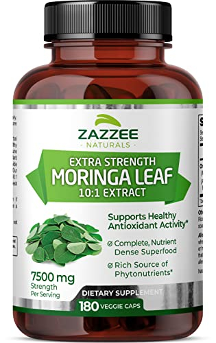 Foto 2 pulgar | Suplemento De Extracto De Moringa Orgánico Zazzee 7500 Mg 180 Cápsulas - Venta Internacional.