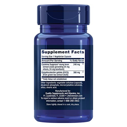 Foto 3 pulgar | Suplemento Life Extension Cytokine Suppress Con Egcg 30 Cápsulas - Venta Internacional.