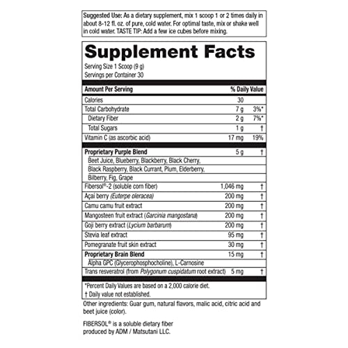Foto 3 pulgar | Suplemento Purity Products Perfect Purples Powder, 30 Días - Venta Internacional.