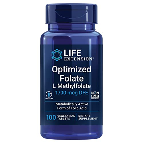 Foto 2 pulgar | Folato Optimizado Supplement Life Extension, 1700 Mcg, 100 Tabletas - Venta Internacional.